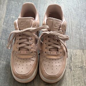 Nike Air Force 1 Blush Pink/ rose gold Sneakers size 6.5